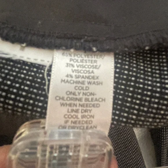 LOFT Black and White Checkered Trousers - Picture 5 of 6